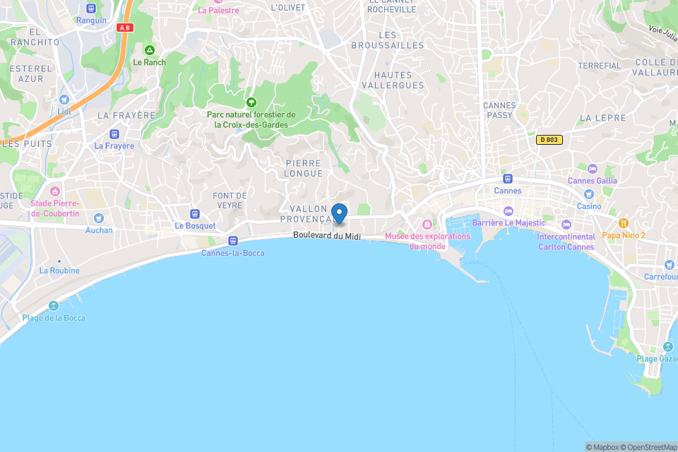 Campus International de Cannes - Open Street Map